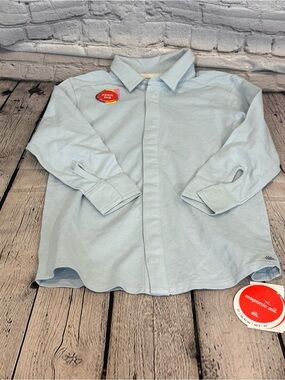 Magnetic Me Blue Collar Magnetic Closure Shirt